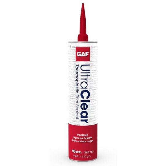 Tube of GAF Ultra Clear SEBS Roof Sealant
