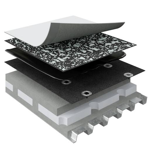 Illustration of a Lightweight Insulating Concrete hybrid system featuring a 7 inch on center fastening pattern