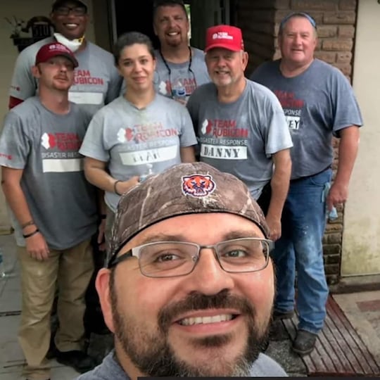 GAF employee in Ennis aiding community rebuild after Hurricane Harvey.