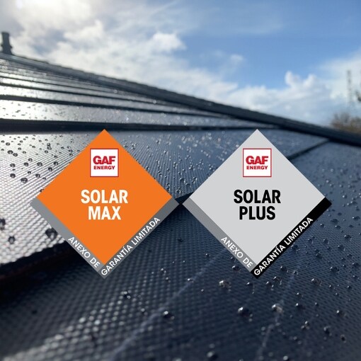 GAF solar warranty diamond badges. 
