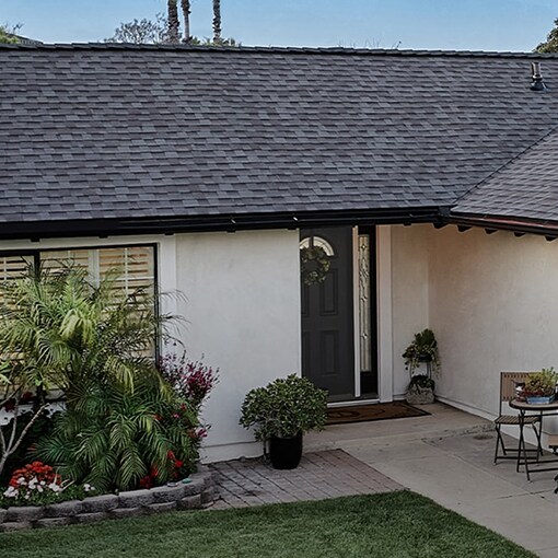 Home with California cool roofing shingles