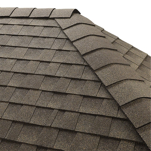 GAF TimberTex ridge cap shingles