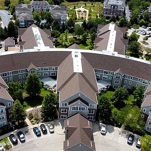 GAF roof on large-scale multi-family property