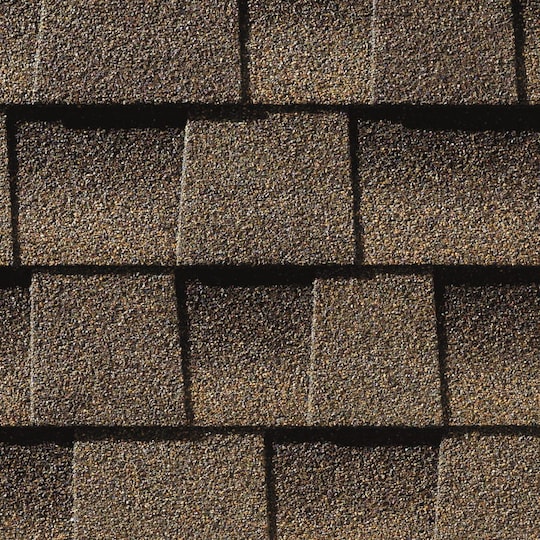 Close up of GAF Architectural shingles