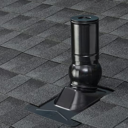 Installed Pivot Pipe Boot on a roof