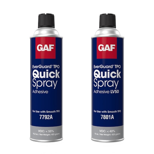 Can of EverGuard® TPO Quick Spray Adhesive and - LV50