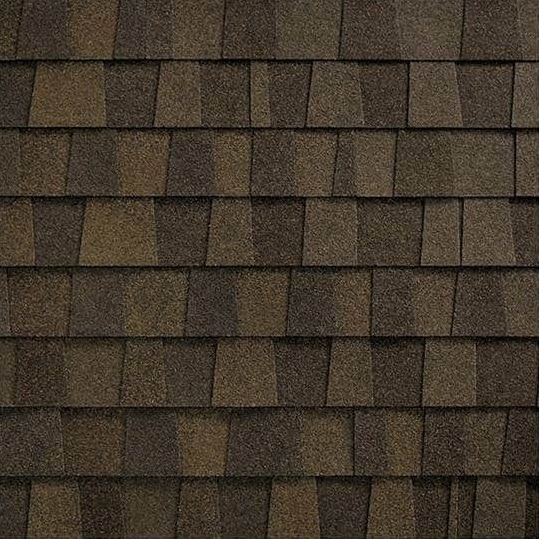 Fortitude roof shingle swatch in Amber color