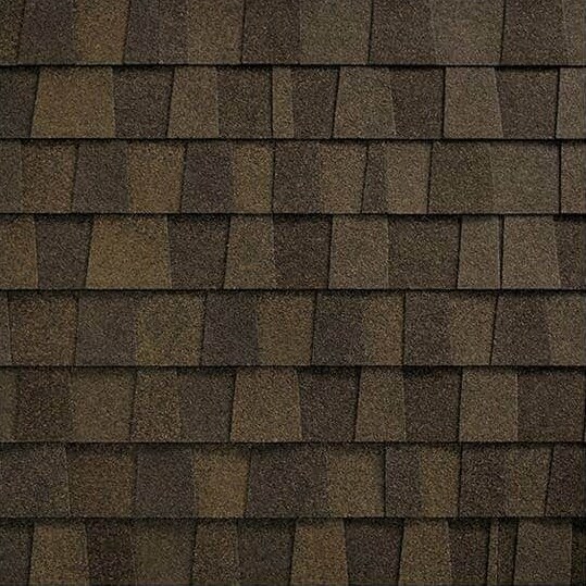 Fortitude roof shingle swatch in Amber color