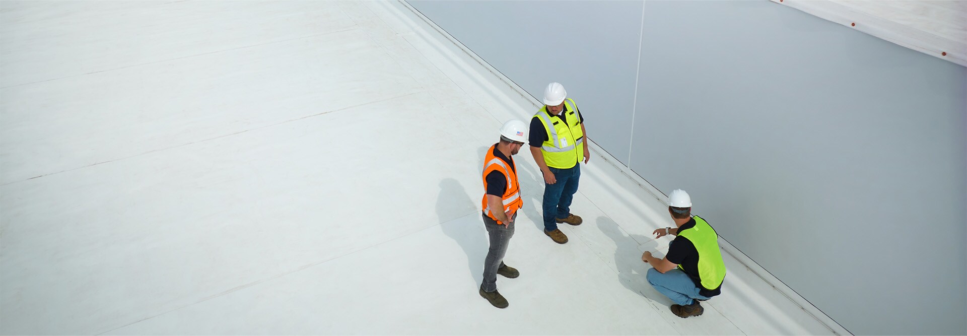 contractors on a roof