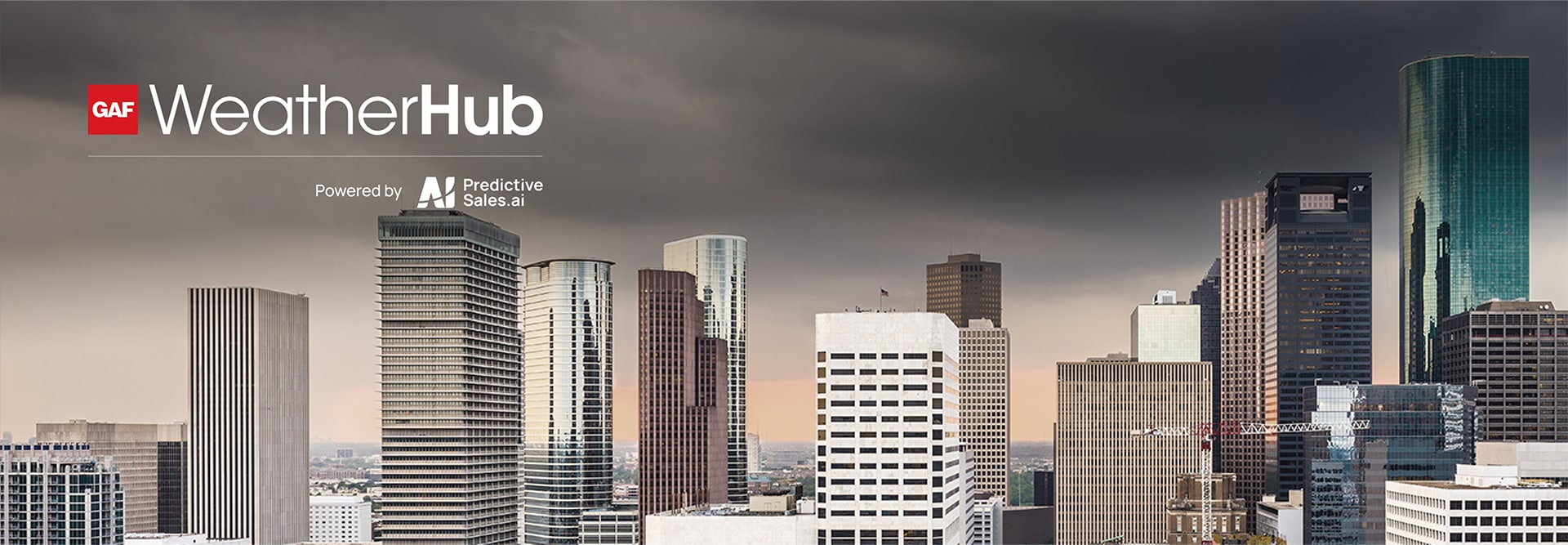 City landscape with commercial buildings