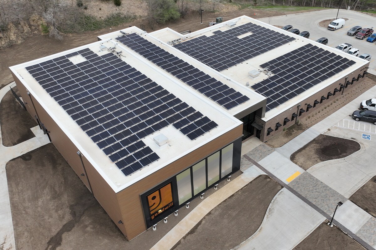 Birdseye view of the Goodwill of the Great Plains headquarters