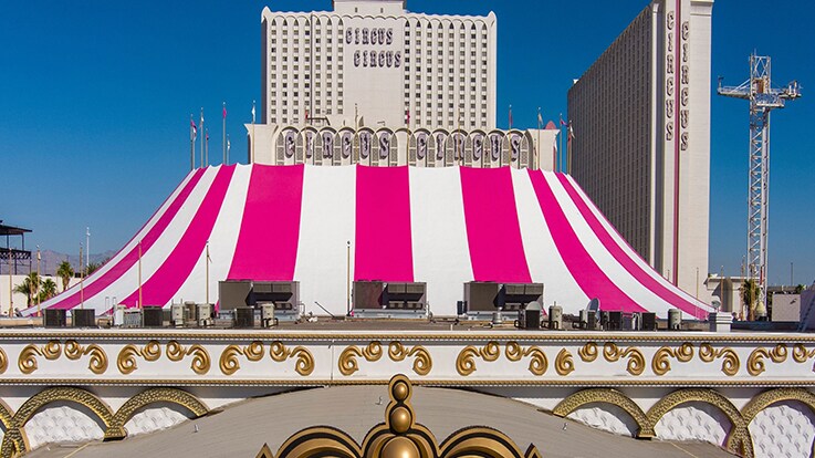 Circus Circus hotel with new GAF roof coatings