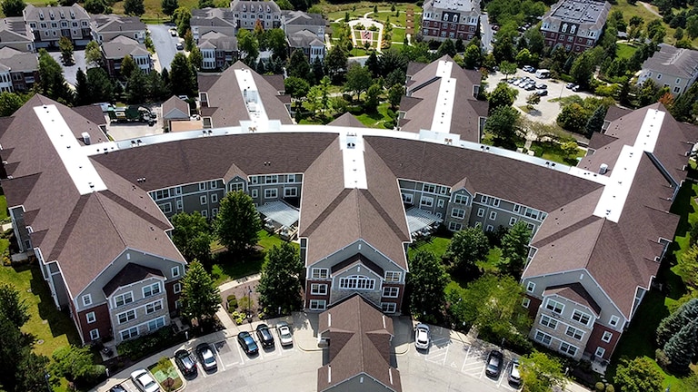 GAF roof on large-scale multi-family property