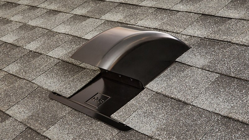 Video thumbnail showing a Bath and Dryer vent on an asphalt shingle roof. 