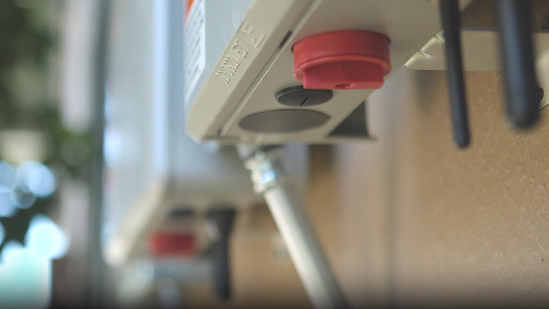 Video thumbnail showing a close up of the  On/Off switch on an inverter. 